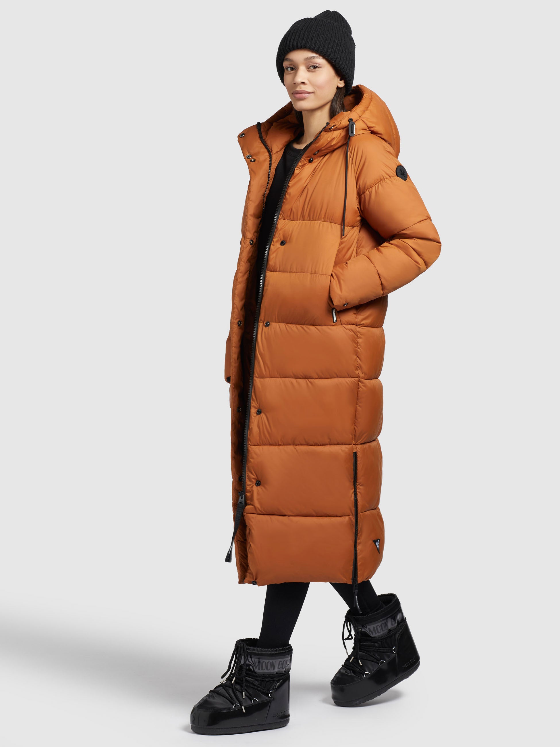 Khujo Steppmantel Cognac Steppmantel Khujo Damen Wintermantel