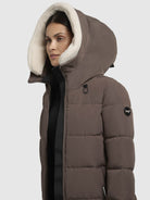  - Image from Khujo | Coat CLARESSE TEDDY taupe dark