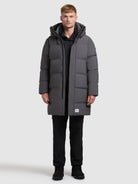  - Image from Khujo | Mantel STANK2 STEEL GREY