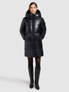  - Image from Khujo | Mantel HAYA2 SHINY MIDNIGHT BLUE