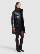  - Image from Khujo | Mantel HAYA2 SHINY MIDNIGHT BLUE