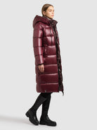  - Image from Khujo | Coat NASHI MAHOGANI RED