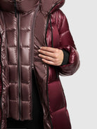  - Image from Khujo | Coat NASHI MAHOGANI RED