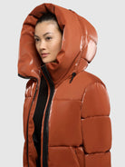  - Image from Khujo | Jacket AUDREY SHINY SIENNA BROWN