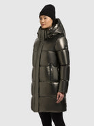  - Image from Khujo | Mantel HAYA2 SHINY MUD BROWN