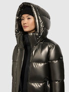  - Image from Khujo | Mantel HAYA2 SHINY MUD BROWN