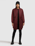  - Image from Khujo | Mantel LULU BURGUNDY RED