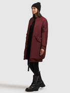  - Image from Khujo | Mantel LULU BURGUNDY RED