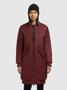  - Image from Khujo | Mantel LULU BURGUNDY RED