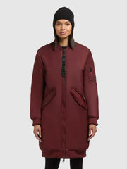 Mantel LULU BURGUNDY RED