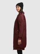  - Image from Khujo | Mantel LULU BURGUNDY RED