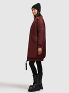  - Image from Khujo | Mantel LULU BURGUNDY RED