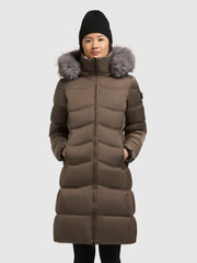 Mantel AKKIE CANE BROWN