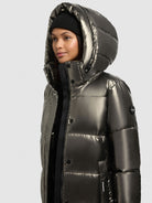  - Image from Khujo | Mantel RACHEL2 SHINY MUD BROWN