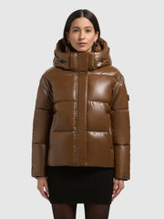 Jacke DEVINA2 SHINY COPPER BROWN