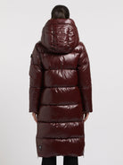  - Image from Khujo | Mantel RACHEL2 SHINY MAHAGONI RED