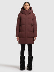 Coat HAYA2 MATT MOSCATO RED