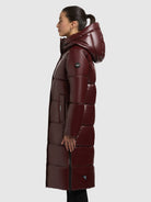  - Image from Khujo | Mantel RACHEL2 SHINY MAHAGONI RED