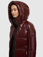  - Image from Khujo | Mantel RACHEL2 SHINY MAHAGONI RED