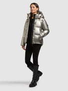  - Image from Khujo | Jacke DEVINA2 SHINY ROYAL SILVER