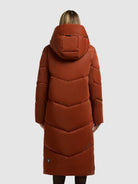  - Image from Khujo | Coat PULSET SHINY SIENNA BROWN