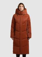  - Image from Khujo | Coat PULSET SHINY SIENNA BROWN