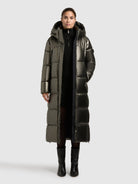  - Image from Khujo | Coat RUBINA SHINY MUD BROWN