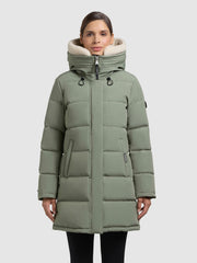 Coat KELSI MUTED GREEN