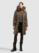  - Image from Khujo | Coat MIRA CANE BROWN