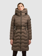  - Image from Khujo | Coat MIRA CANE BROWN