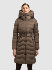 Coat MIRA CANE BROWN