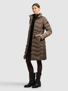  - Image from Khujo | Coat MIRA CANE BROWN