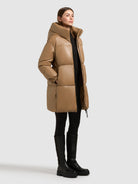  - Image from Khujo | Mantel LORSA LIGHT BROWN