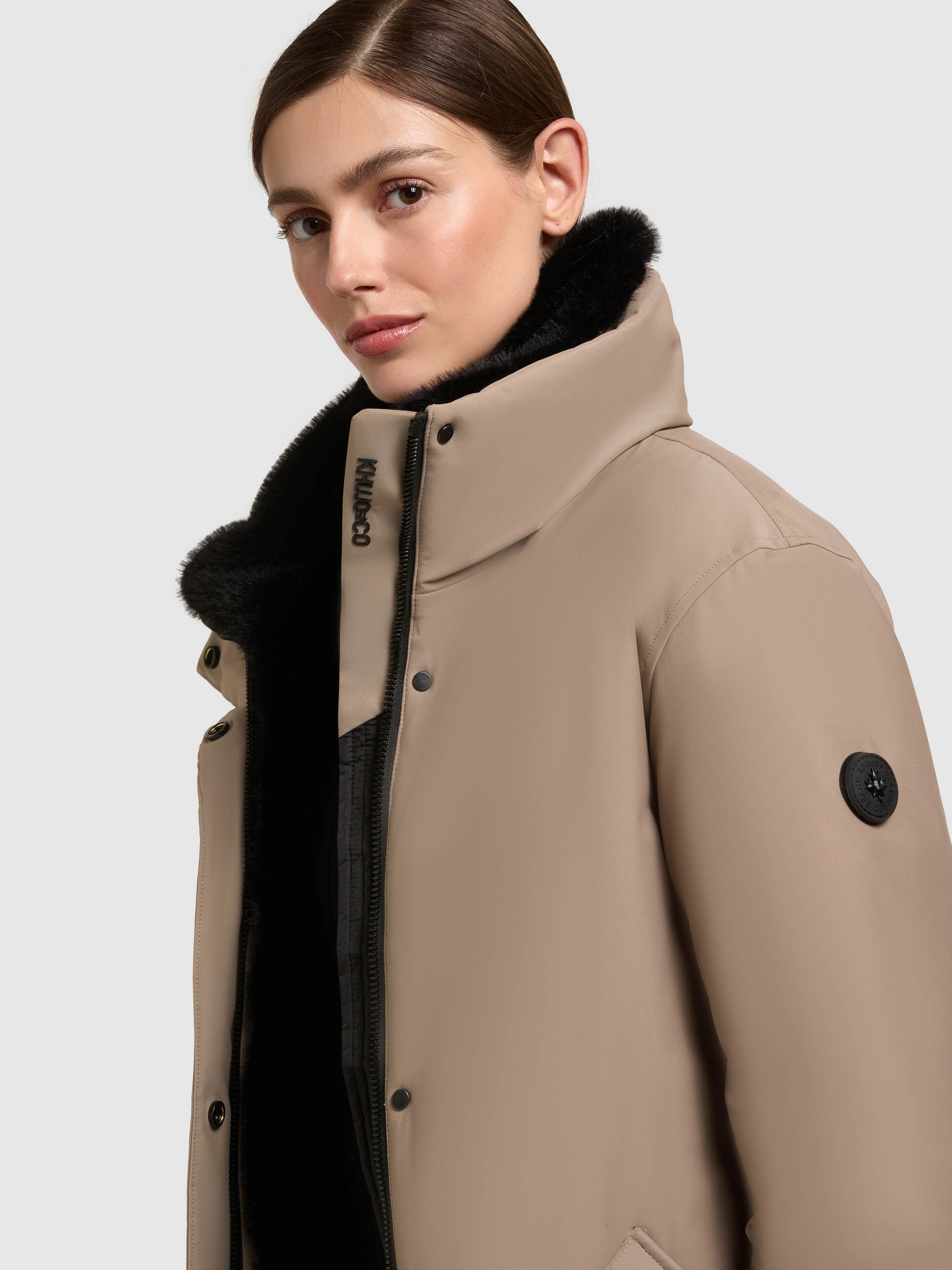 Khujo Darka Parka Invernale Da Donna – Cappuccio Imbottito, Cerniera Bidirezionale, Tasche In Pile