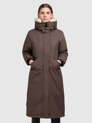 Mantel AGNETA Taupe dunkel