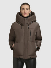 Jacke PEEKE Taupe dunkel