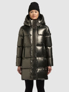  - Image from Khujo | Coat HAYA2 SHINY MUD BROWN