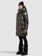  - Image from Khujo | Coat HAYA2 SHINY MUD BROWN