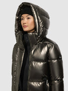  - Image from Khujo | Coat HAYA2 SHINY MUD BROWN