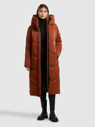  - Image from Khujo | Cappotto PULSET MARRONE SIENNA LUCIDO