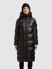 Coat COULIN SHINY BLACK