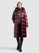  - Image from Khujo | Coat NASHI MAHOGANI RED