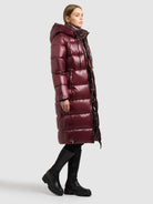  - Image from Khujo | Coat NASHI MAHOGANI RED