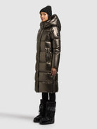  - Image from Khujo | Mantel RACHEL2 SHINY CANE BROWN