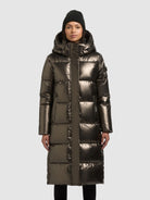  - Image from Khujo | Mantel RACHEL2 SHINY CANE BROWN