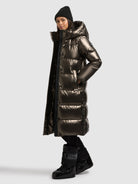  - Image from Khujo | Mantel RACHEL2 SHINY CANE BROWN