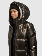  - Image from Khujo | Mantel RACHEL2 SHINY CANE BROWN