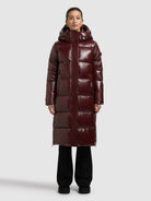  - Image from Khujo | Coat RACHEL2 SHINY MAHOGANY RED