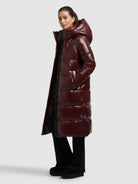  - Image from Khujo | Coat RACHEL2 SHINY MAHOGANY RED