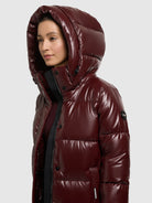  - Image from Khujo | Coat RACHEL2 SHINY MAHOGANY RED